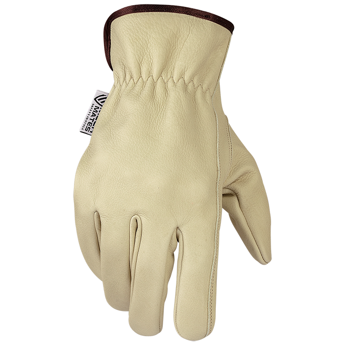 Grade A Beige Cow Hide  Driver Gloves