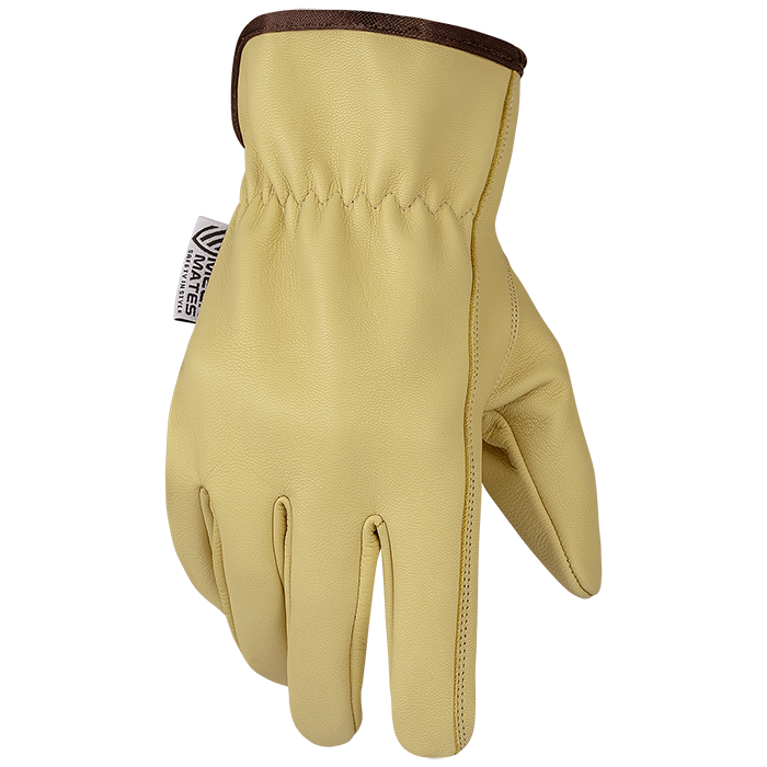 Grade A Beige Goat Skin Driver Gloves