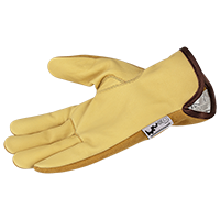 Top Grain Beige Split Cowhide Back Drivers Glove View