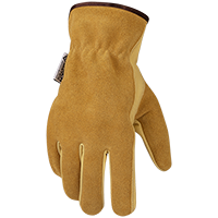 Top Grain Beige Split Cowhide Back Drivers Glove